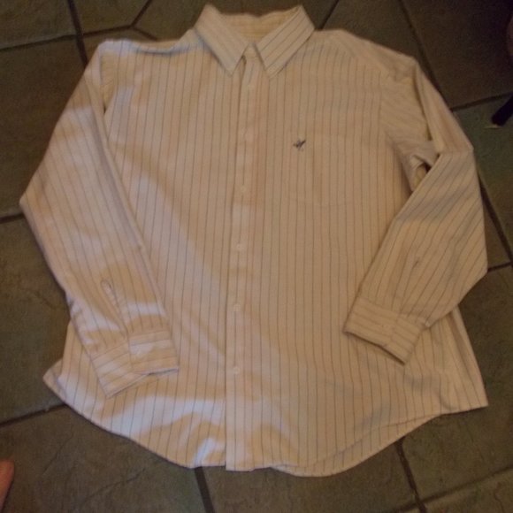 EUC Men's cream stripe shirt XXL by Raintree - Picture 3 of 4